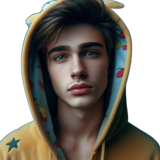 jacket, face, animal, hat transparent PNG cut-out
