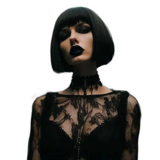 dress, jewelry, mask, face transparent PNG cut-out