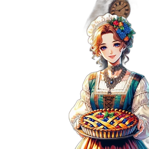 dress, food, staff, jewelry transparent PNG cut-out
