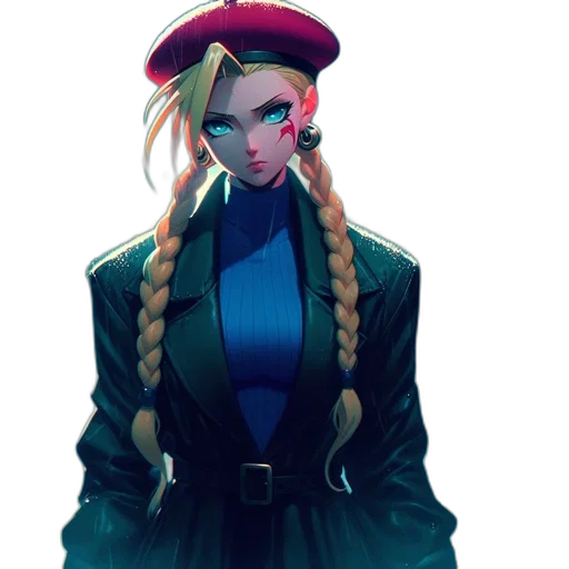 jacket, staff, hat, face transparent PNG cut-out