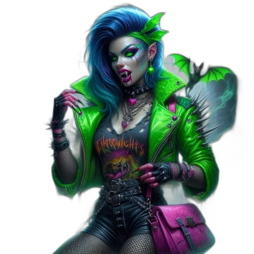 jacket, cyberpunk, fantasy art, concept art transparent PNG cut-out