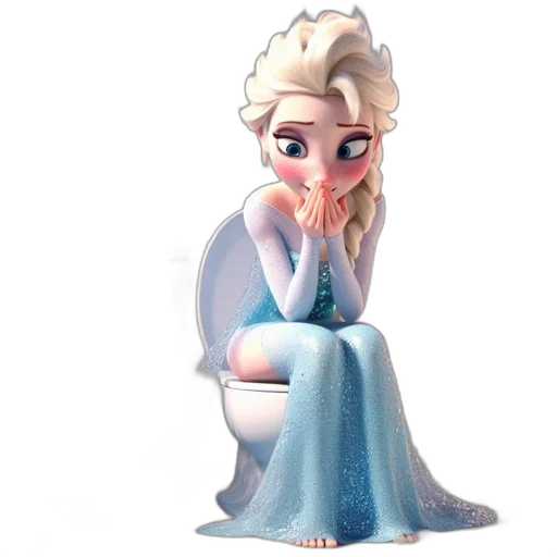 dress, 3d render, concept art, snow transparent PNG cut-out