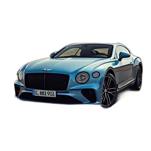 car, 3d render, photorealistic, bentley transparent PNG cut-out