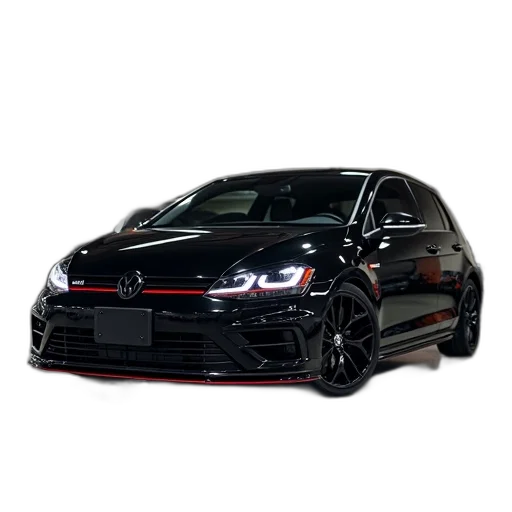 car, photorealistic, 3d render, black transparent PNG cut-out