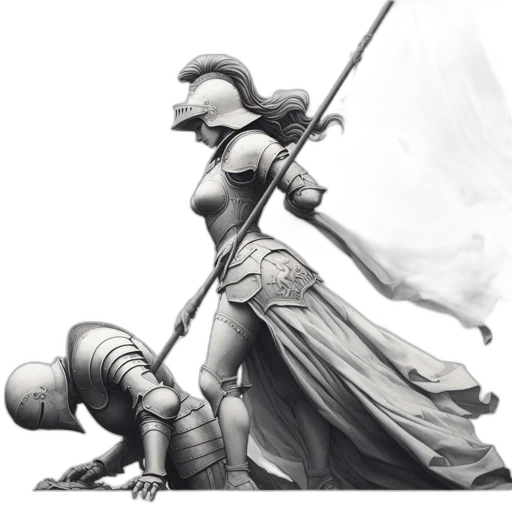 sword, weapon, staff, fantasy art transparent PNG cut-out