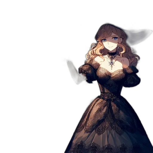 dress, staff, mask, crown transparent PNG cut-out