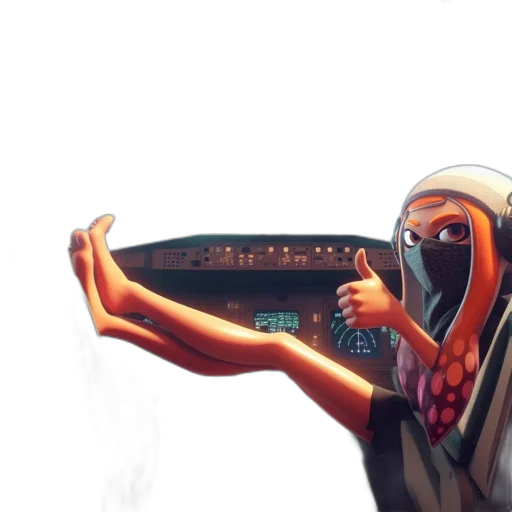 robot, mask, weapon, staff transparent PNG cut-out