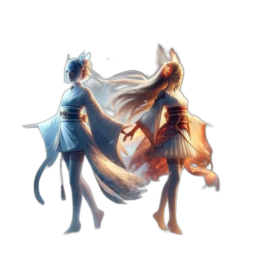 dress, hair, mask, dragon transparent PNG cut-out