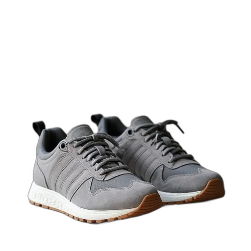 shoes, 3d render, monochrome, earth tones transparent PNG cut-out