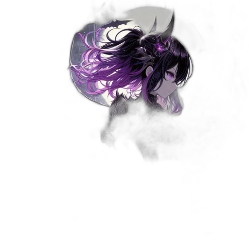 dragon, mask, hair, creature transparent PNG cut-out