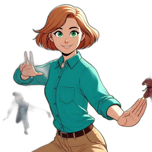 staff, weapon, jacket, creature transparent PNG cut-out