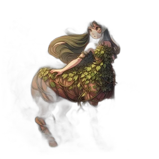 dress, dragon, hair, creature transparent PNG cut-out