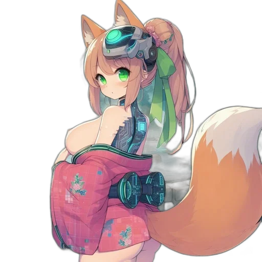 robot, staff, weapon, dress transparent PNG cut-out