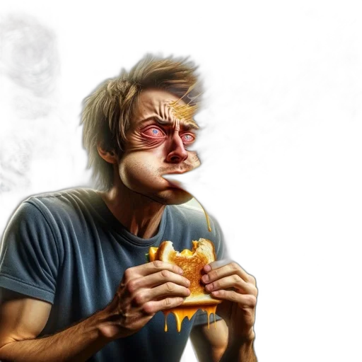 food, face, photorealistic, concept art transparent PNG cut-out