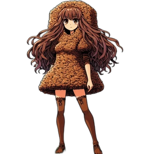 dress, hair, jacket, animal transparent PNG cut-out