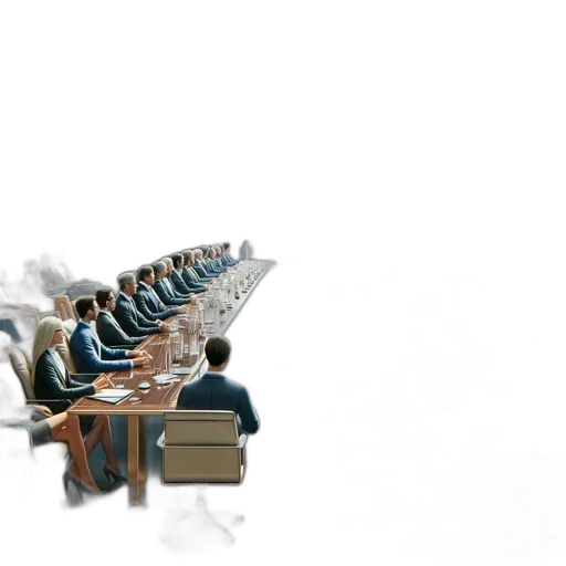 staff, furniture, robot, 3d render transparent PNG cut-out