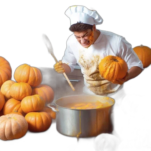food, photorealistic, concept art, oil painting transparent PNG cut-out