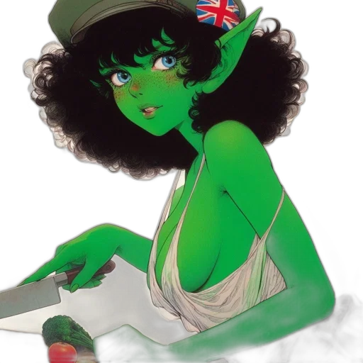 hat, staff, concept art, fantasy art transparent PNG cut-out