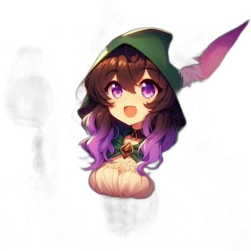 staff, hat, dragon, weapon transparent PNG cut-out