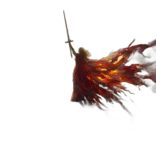 dragon, sword, hair, weapon transparent PNG cut-out