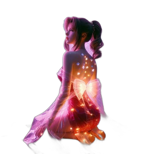 dress, 3d render, concept art, fantasy art transparent PNG cut-out