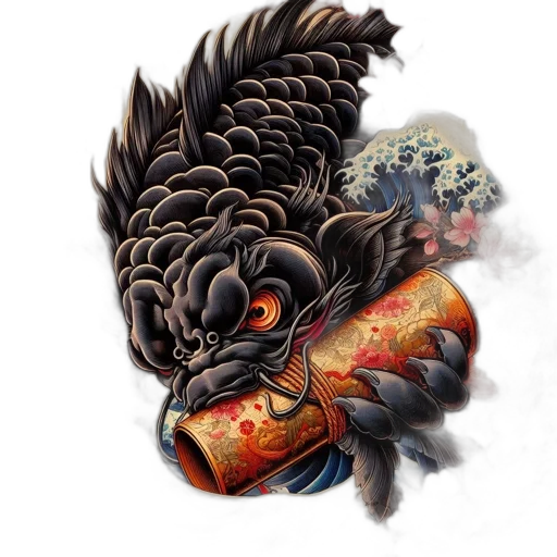 dragon, staff, sword, weapon transparent PNG cut-out