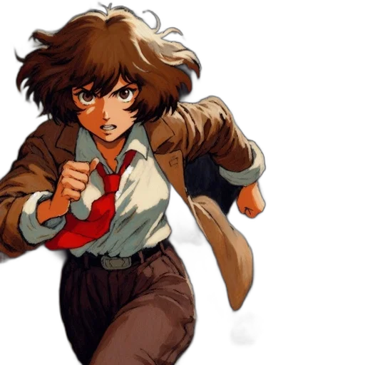 jacket, staff, weapon, concept art transparent PNG cut-out