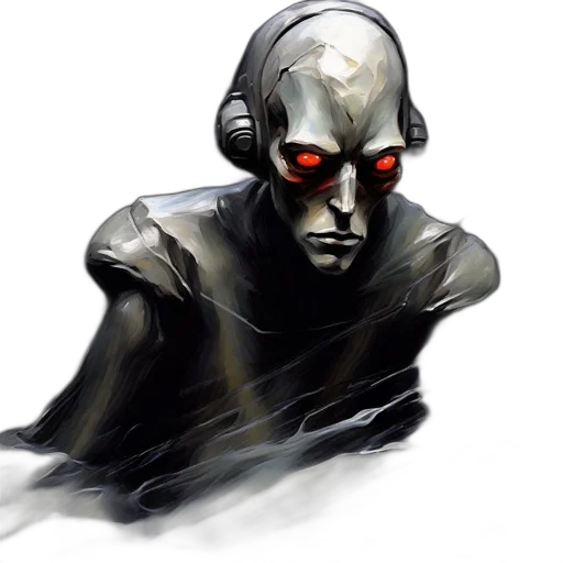 mask, robot, face, concept art transparent PNG cut-out