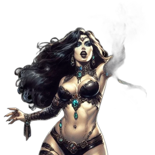 comic book art, fantasy art, concept art, photorealistic transparent PNG cut-out