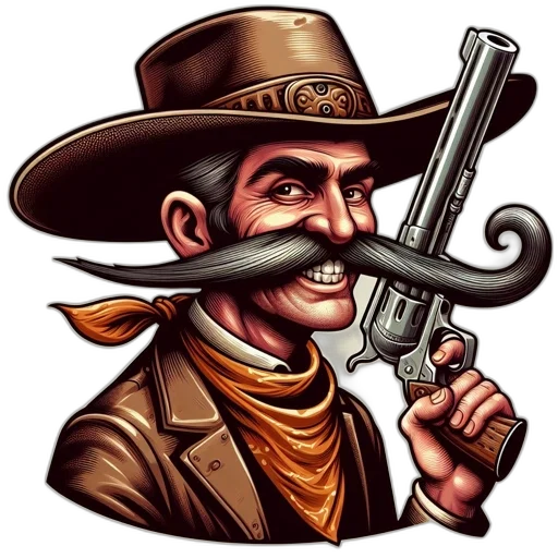 weapon, staff, face, comic book art transparent PNG cut-out