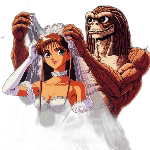 anime, concept art, vaporwave, comic book art transparent PNG cut-out