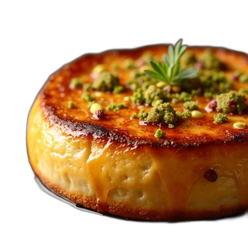 food, crown, photorealistic, baked transparent PNG cut-out