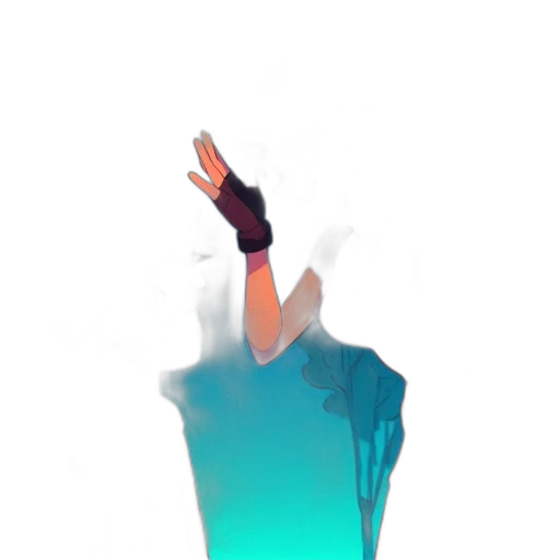 dress, jacket, robot, staff transparent PNG cut-out