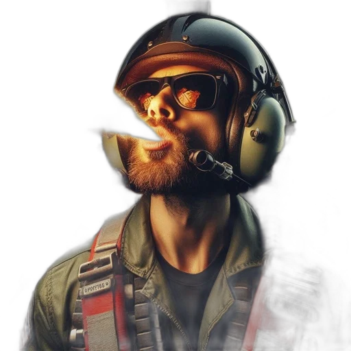 face, mask, jacket, weapon transparent PNG cut-out