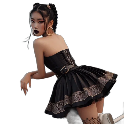 dress, fantasy art, concept art, photorealistic transparent PNG cut-out