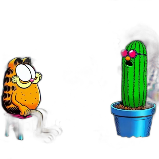 flower, animal, concept art, pixel art transparent PNG cut-out