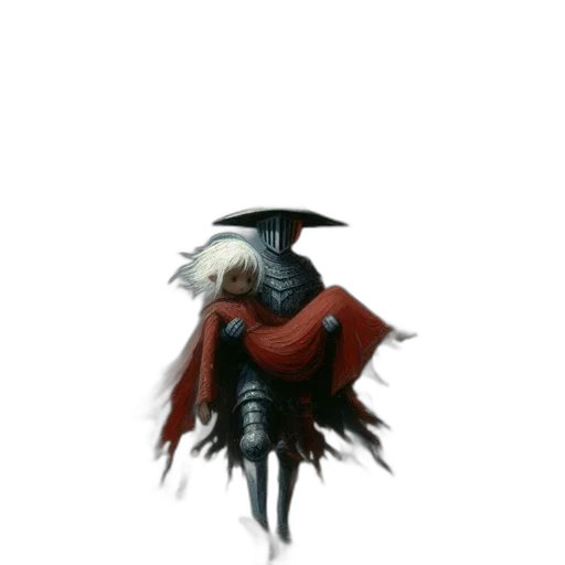 dragon, creature, staff, mask transparent PNG cut-out