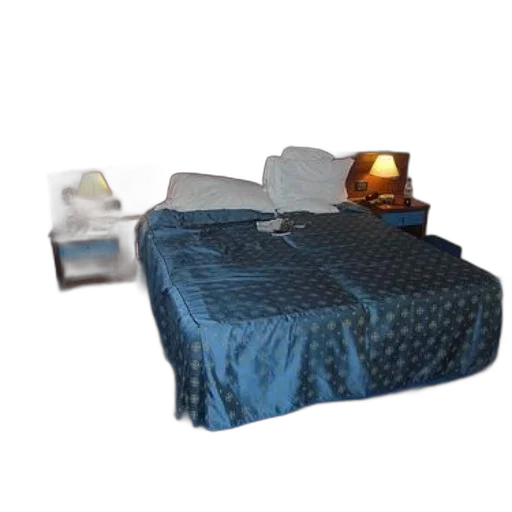 furniture, 3d render, blue, hotel transparent PNG cut-out