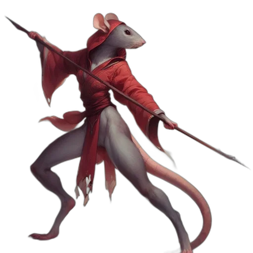 dragon, creature, staff, animal transparent PNG cut-out