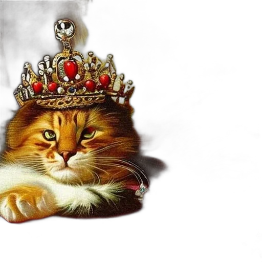 crown, animal, photorealistic, concept art transparent PNG cut-out