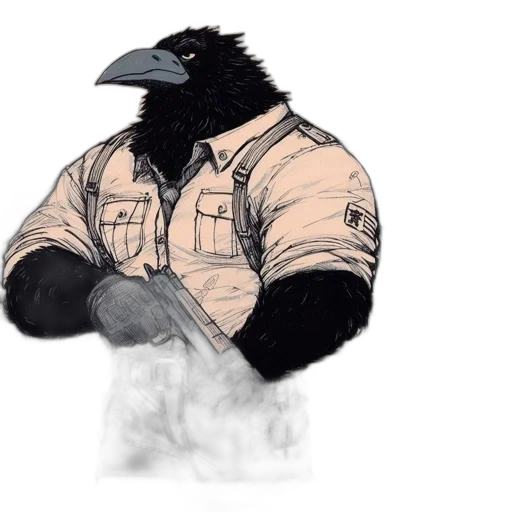 jacket, animal, staff, creature transparent PNG cut-out