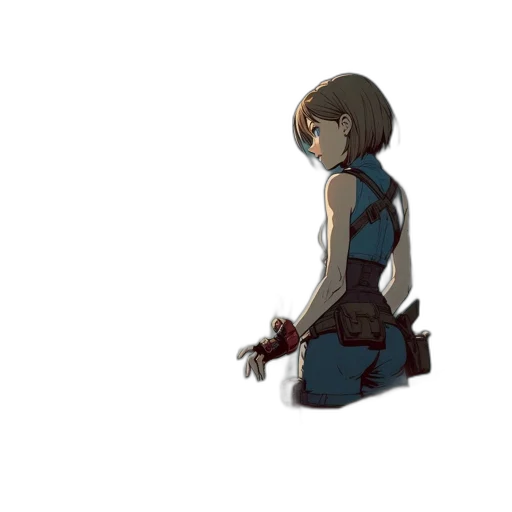 weapon, robot, jacket, sword transparent PNG cut-out