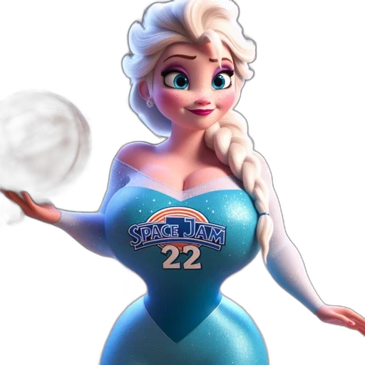 3d render, concept art, fantasy art, elsa transparent PNG cut-out
