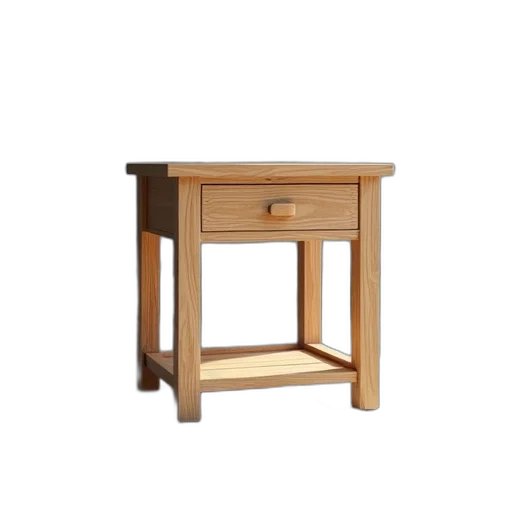 furniture, 3d render, small, wooden transparent PNG cut-out