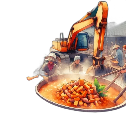 food, concept art, photorealistic, 3d render transparent PNG cut-out