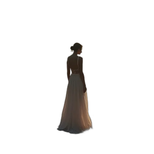 dress, jewelry, staff, crown transparent PNG cut-out