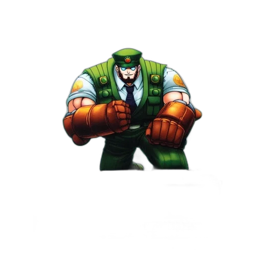 robot, weapon, staff, jacket transparent PNG cut-out