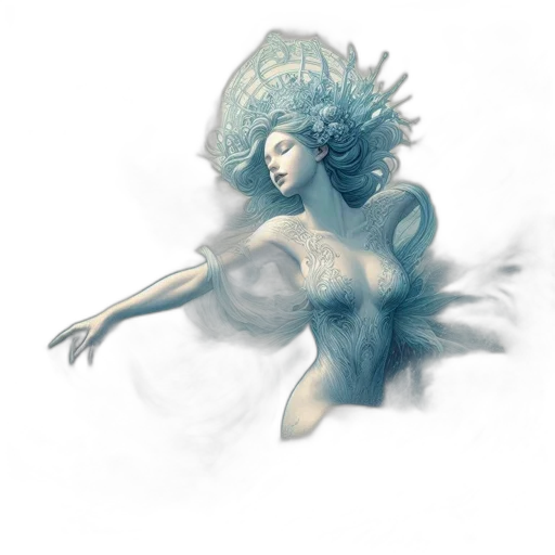 crown, dress, creature, mask transparent PNG cut-out