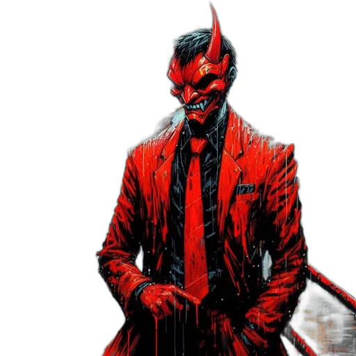 mask, jacket, comic book art, concept art transparent PNG cut-out
