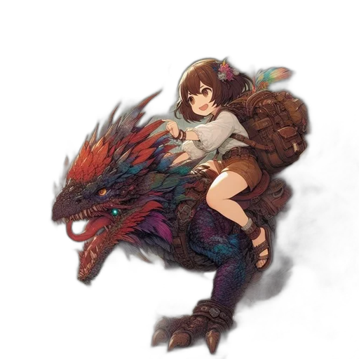 dragon, creature, weapon, animal transparent PNG cut-out
